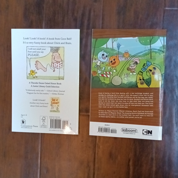 NWT 2 Kids Books | Amazing World of Gumball | Chick and Brain: Smell My Foot - Picture 2 of 10